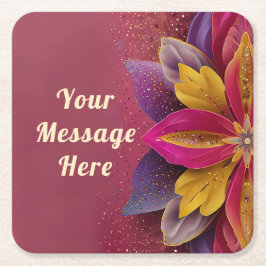 Bedankt voor de bruiloft kartonnen onderzetters