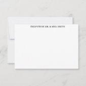 bedankt voor de bruiloft notitiekaartje (Voorkant)