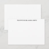 bedankt voor de bruiloft notitiekaartje (Voorkant / Achterkant)