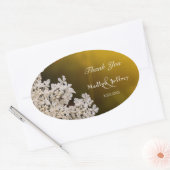 Bedankt voor de bruiloft van koningin Anne. Ovale Sticker (Envelop)