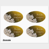 Bedankt voor de bruiloft van koningin Anne. Ovale Sticker (Vel)