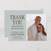 Bedankt voor de bruiloft voor elke bestemming (Voorkant / Achterkant)