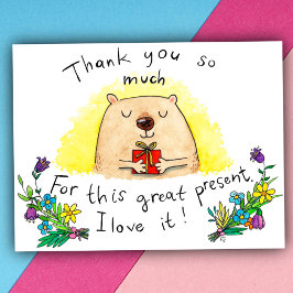 Bedankt voor de cadeaukaart van Nicole Janes Briefkaart