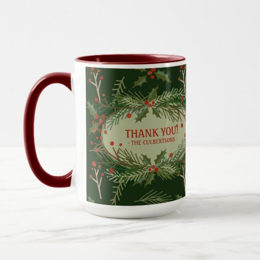 Bedankt voor de cadeauvakantie Mok (Links)