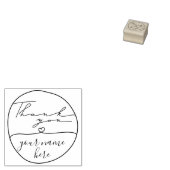Bedankt voor de cirkel met de aangepaste naam rubberstempel (Gestempeld)