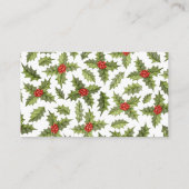 Bedankt voor de Dachshund Waterverf Festive Informatiekaartje (Achterkant)