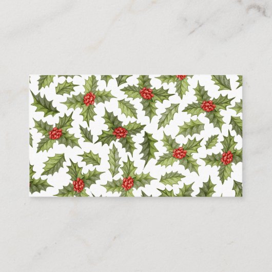 Bedankt voor de Dachshund Waterverf Festive Informatiekaartje (Achterkant)