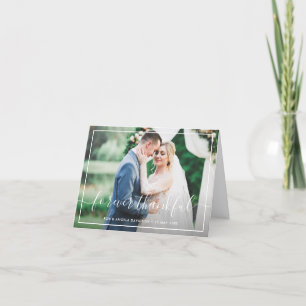 Bedankt voor de dankbare typografie bruiloft.