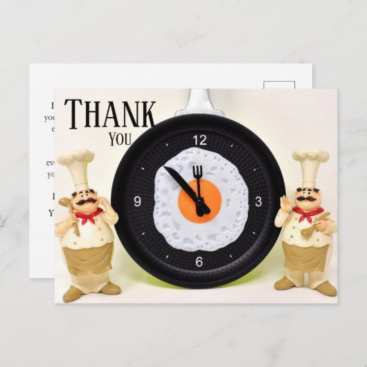 Bedankt voor de dienst. briefkaart (Voorkant / Achterkant)