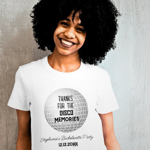 Bedankt voor de Disco Herinneringen Retro Bachelor T-shirt