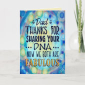 "Bedankt voor de DNA-vader!" inspiratie Kaart (Voorkant)