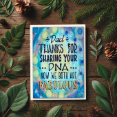 "Bedankt voor de DNA-vader!" inspiratie Kaart