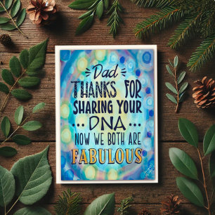 "Bedankt voor de DNA-vader!" inspiratie Kaart