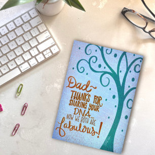 Bedankt voor de DNA Vaderdag Grappige kaart