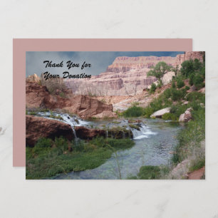 Bedankt voor de donatie, ongerepte watervallen