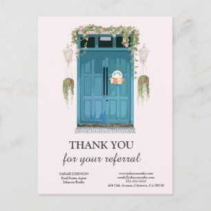 Bedankt voor de doorverwijzing vastgoed Briefkaart