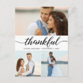 Bedankt voor de elegante foto van het script bruil briefkaart (Voorkant)