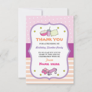 Bedankt voor de feestdag van Slumber. Kaart