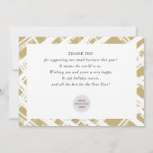 BEDANKT VOOR DE FEESTDAGEN het is seizoen zwart go Kaart (Achterkant)