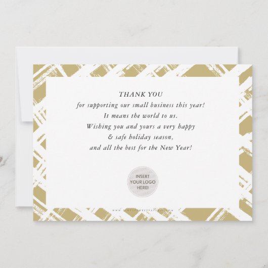 BEDANKT VOOR DE FEESTDAGEN het is seizoen zwart go Kaart (Achterkant)