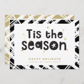 BEDANKT VOOR DE FEESTDAGEN het is seizoen zwart go Kaart (Voorkant / Achterkant)