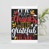 Bedankt voor de feestelijke Thanksgiving op de dag Kaart (Staand voorkant)