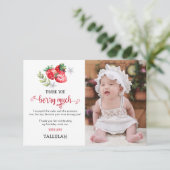 Bedankt voor de foto 'Berry Much' Abrawberry Birth (Staand voorkant)