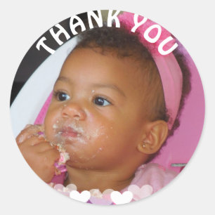 Bedankt voor de foto van Birthday Girl Sticker