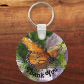 Bedankt voor de foto van Monarch Butterfly Foto Sleutelhanger (Voorkant)