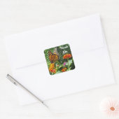 Bedankt voor de foto van Monarch Butterfly Vierkante Sticker (Envelop)