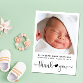 Bedankt voor de geboorte aankondiging
