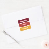 Bedankt voor de gebufferde moderne Thanksgiving Vierkante Sticker (Envelop)