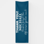 Bedankt voor de gepersonaliseerde waardering spandoek (Verticaal)