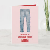 Bedankt voor de Geweldige genen Mam Moederdag Kaart (Voorkant)