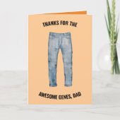 Bedankt voor de geweldige genen Vader Vaderdag Kaart (Voorkant)