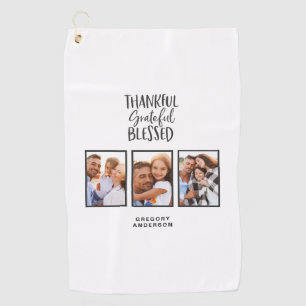 Bedankt voor de gezegende foto-Thanksgiving Golfhanddoek