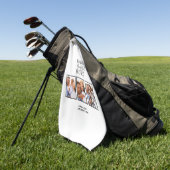 Bedankt voor de gezegende foto-Thanksgiving Golfhanddoek (Groen)