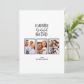 Bedankt voor de gezegende foto-Thanksgiving Kaart (Staand voorkant)