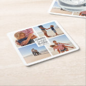 Bedankt voor de gezegende foto-Thanksgiving Kartonnen Onderzetters (Schuin)