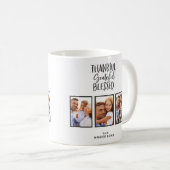 Bedankt voor de gezegende foto-Thanksgiving Koffiemok (Voorkant rechts)