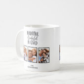 Bedankt voor de gezegende foto-Thanksgiving Koffiemok (Voorkant links)