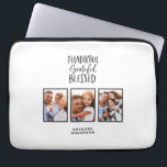 Bedankt voor de gezegende foto-Thanksgiving Laptop Sleeve<br><div class="desc">Bedankt,  dankbaar,  gezegend fotocadeau voor Thanksgiving</div>