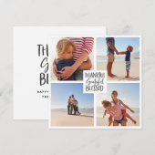 Bedankt voor de gezegende foto-Thanksgiving Save The Date (Voorkant / Achterkant)