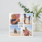 Bedankt voor de gezegende foto-Thanksgiving Save The Date (Staand voorkant)