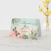 Bedankt voor de Gift Dragonfly Daisies Kaart (Gele Bloem)