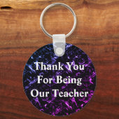 Bedankt voor de goedkoop lesgeven sleutelhanger (Voorkant)
