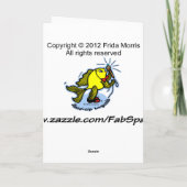 BEDANKT voor de grappige Stand-Up Fish cartoon KAA (Achterkant)