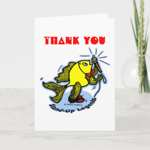 BEDANKT voor de grappige Stand-Up Fish cartoon KAA