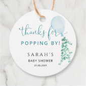 Bedankt voor de Griekse Eucalyptusballon Bedankjes Labels (Voorkant)