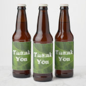 Bedankt voor de heldere groene lederen foto bier etiket (Flessen)